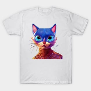 Cat blue african T-Shirt